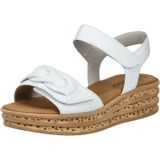 Gabor - Plateausandalen - Zwart - Textiel - Klittenbandsluiting