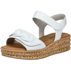 Gabor - Plateausandalen - Zwart - Textiel - Klittenbandsluiting