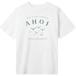 F4NT4STIC Shirt 'Ahoi Möwe Knut und Jan'  groen / offwhite