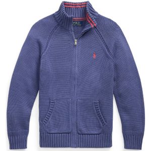 Polo Ralph Lauren Gebreid vest  saffier / lichtrood