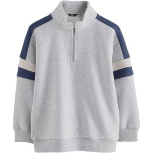 Next Sweatshirt  navy / grijs gemêleerd / wit