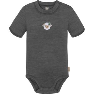 normani Rompertje/body 'Tihoi'  antraciet / wit