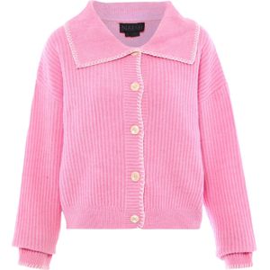 NAEMI Gebreid vest  beige / lichtroze / wit