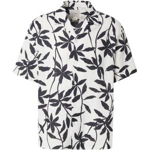 Overhemd - Antique White - Knoopsluiting - Ronde Hals - Normale Kraag