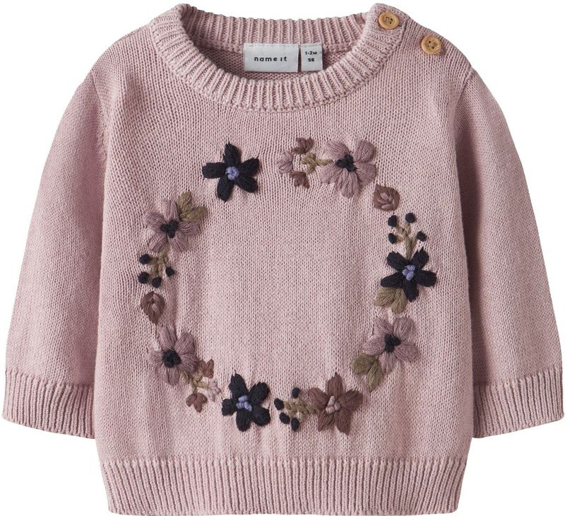 NAME IT - NBFOPAIR - Trui - Opaal - Bruin - Olijfgroen - Mauve