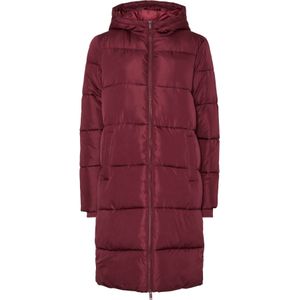 Pieces - Pcbee New Long Puffer Jacket - Tawny Port - Damesjas