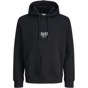 JACK & JONES Sweatshirt  zwart / wit