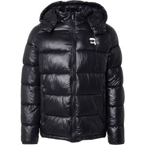 Karl Lagerfeld Winterjas  zwart / wit