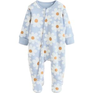 Next Nachtkledij  lichtblauw / karamel / wit