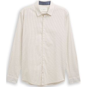 TOM TAILOR Overhemd  navy / geel / wolwit