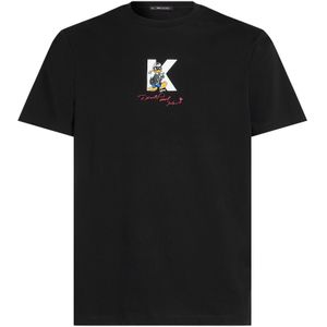 Karl Lagerfeld Shirt 'Disney x Karl Lagerfeld'  geel / rood / zwart / wit