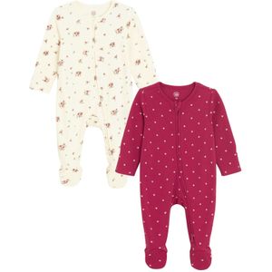 Cool Club Rompertje/body  grijs / donkergroen / pink / wit