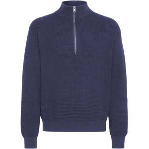 !Solid Trui ' SDRIVER HALFZIP '  blauw
