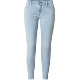 LEVI'S - 710 Super Skinny - Jeans - Lichtblauw - 7/8 lengte - Mid waist
