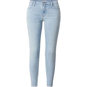 LEVI'S - 710 Super Skinny - Jeans - Lichtblauw - 7/8 lengte - Mid waist