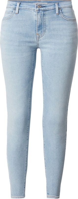LEVI'S - 710 Super Skinny - Jeans - Lichtblauw - 7/8 lengte - Mid waist