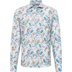 Overhemden - Zand - Katoen - Lange Mouwen - Cut-awaykraag - EASY IRON