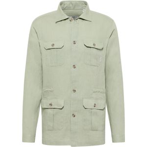 Overhemden - Saliegroen - Katoen - Lange Mouwen - Knoopsluiting