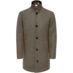 Onsarlem - Jas - Hoge Hals - Knoopsluiting - Polyester Voering - Tussenjassen