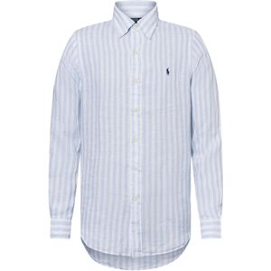 Polo Ralph Lauren - Overhemd - Lichtblauw/Wit - Gestreept - Lange Mouw