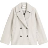 Marc O'Polo - Wollen Damesjack - Effen - Regular Fit - Dubbele Knoopsluiting