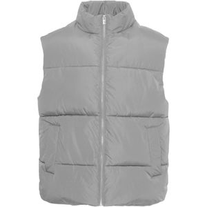 !Solid Bodywarmer  lichtgrijs / zwart / wit
