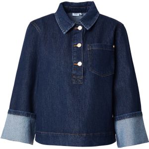 NÜMPH Blouse 'TORONTO'  blauw denim