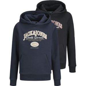 Jack & Jones Junior Sweatshirt 'JJARI'  beige / marine / zwart / wit