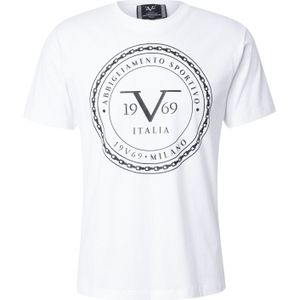 19V69 ITALIA Shirt 'Felix'  zwart / wit