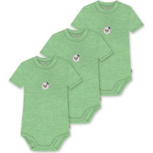 normani Rompertje/body 'Tihoi'  beige / groen / groen gemêleerd / wit