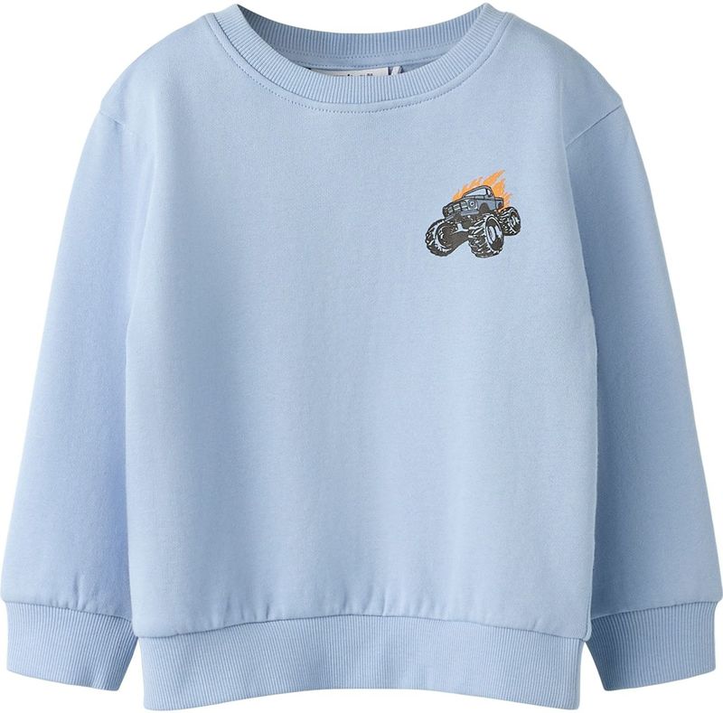 Sweatshirt - Regular Fit - Geborstelde Sweatstof - Lange Mouwen