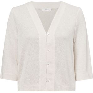 Vesten - Effen - Knitwear - V-hals - Driekwart Mouw - Losse Pasvorm