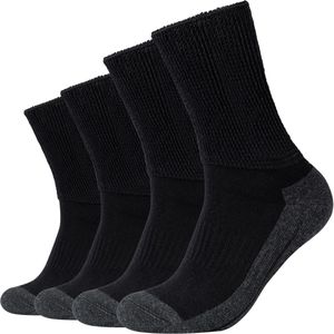 Compressiekousen - Wit/Grijs - 4 Paar - Tailleband Zonder Rubberdruk