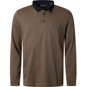 Pierre Cardin - Poloshirt - Lark - Lange Mouwen - Visgraatdessin