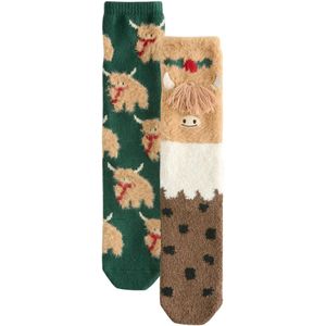 Next Sokken  lichtbruin / groen / wit