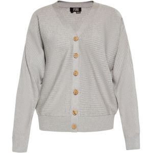 IPARO Gebreid vest  grijs