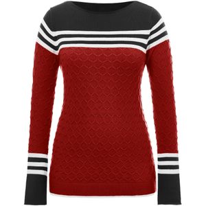 Imily Bela Trui  bourgogne / zwart / wit