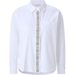 Rich & Royal - Blouse - Wit - Klassieke Blouse - Lange Mouw