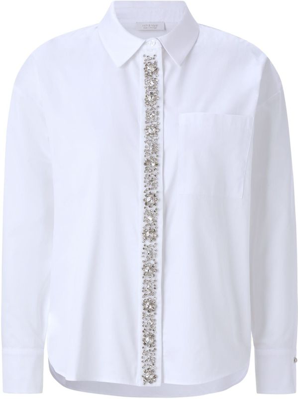 Rich & Royal - Blouse - Wit - Klassieke Blouse - Lange Mouw