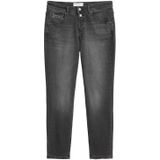 Mid waist boyfriend jeans van katoenmix, model 'THEDA'