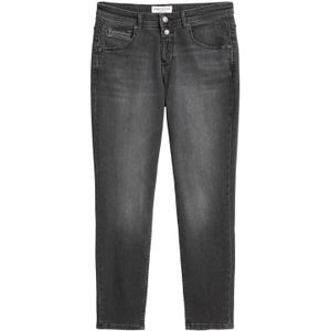 Mid waist boyfriend jeans van katoenmix, model 'THEDA'