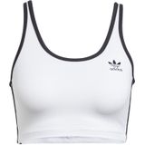 Sporttop - White/Black - Katoen/Elastaan - Slim Fit