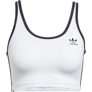 Sporttop - White/Black - Katoen/Elastaan - Slim Fit