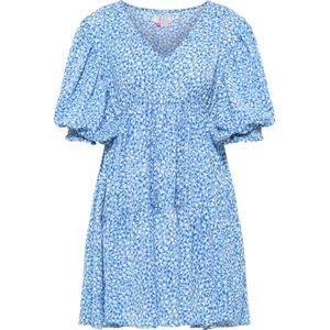 IZIA Jurk 'Gaya'  blauw / azuur / wit