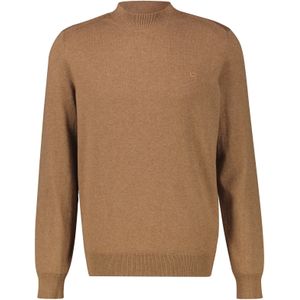 Lerros - Gebreide Trui - Light Coffee Melange - Heren-trui met Turtleneck