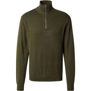 SELECTED Trui 'SLHBERG'  donkergroen