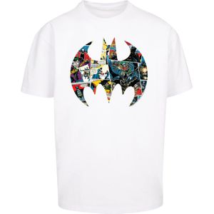 F4NT4STIC Shirt 'Batman Comic Book'  blauw / geel / rood / wit
