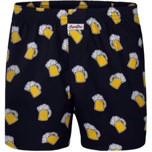 Sugar Pine Boxershorts ' Bier '  geel / zwart