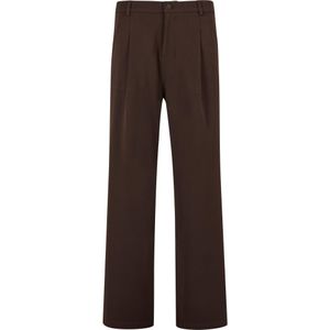 2Y Studios Bandplooibroek 'Tahlo'  chocoladebruin