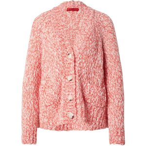 MAX&Co. Gebreid vest 'CARACAS'  lichtrood / wit